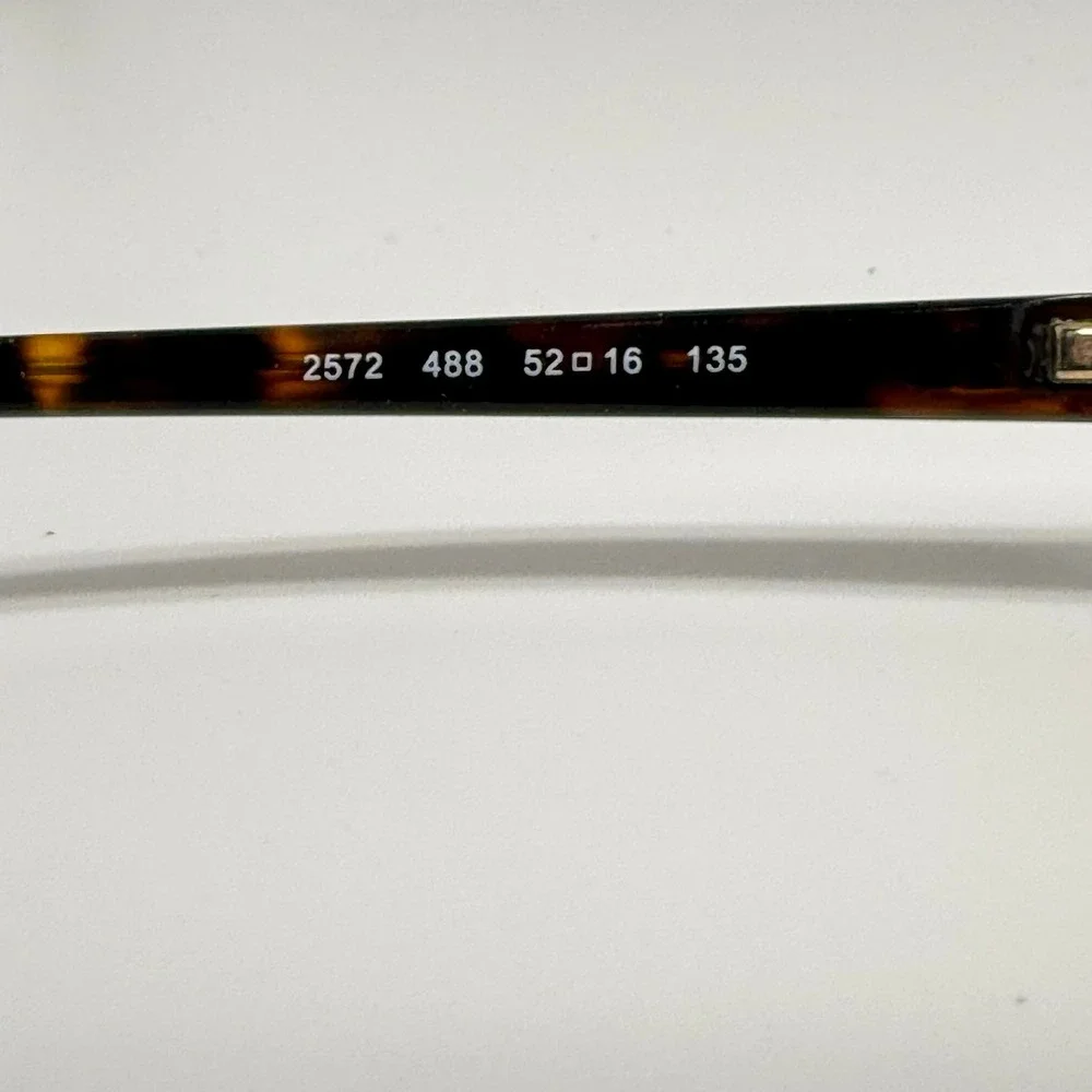 Persol 2572 488 Gold Tortoise Oval Eyeglasses Frames 52-16-135